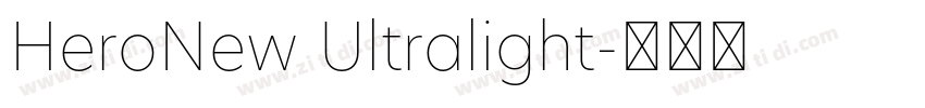 HeroNew Ultralight字体转换